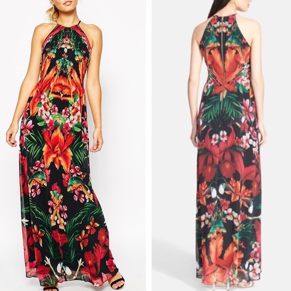 Ted Baker Dresses & Skirts - Ted Baker London
'Mircana Toucan' Print Maxi Dress